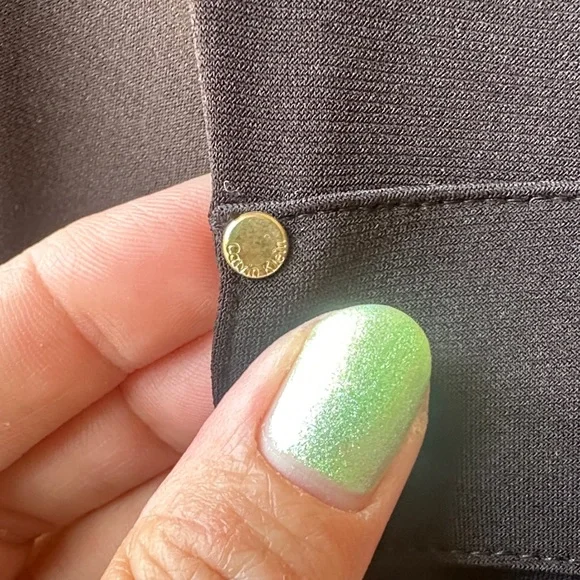 Calvin Klein: Black Button-Up Dress (EUC) - Picture 8 of 15